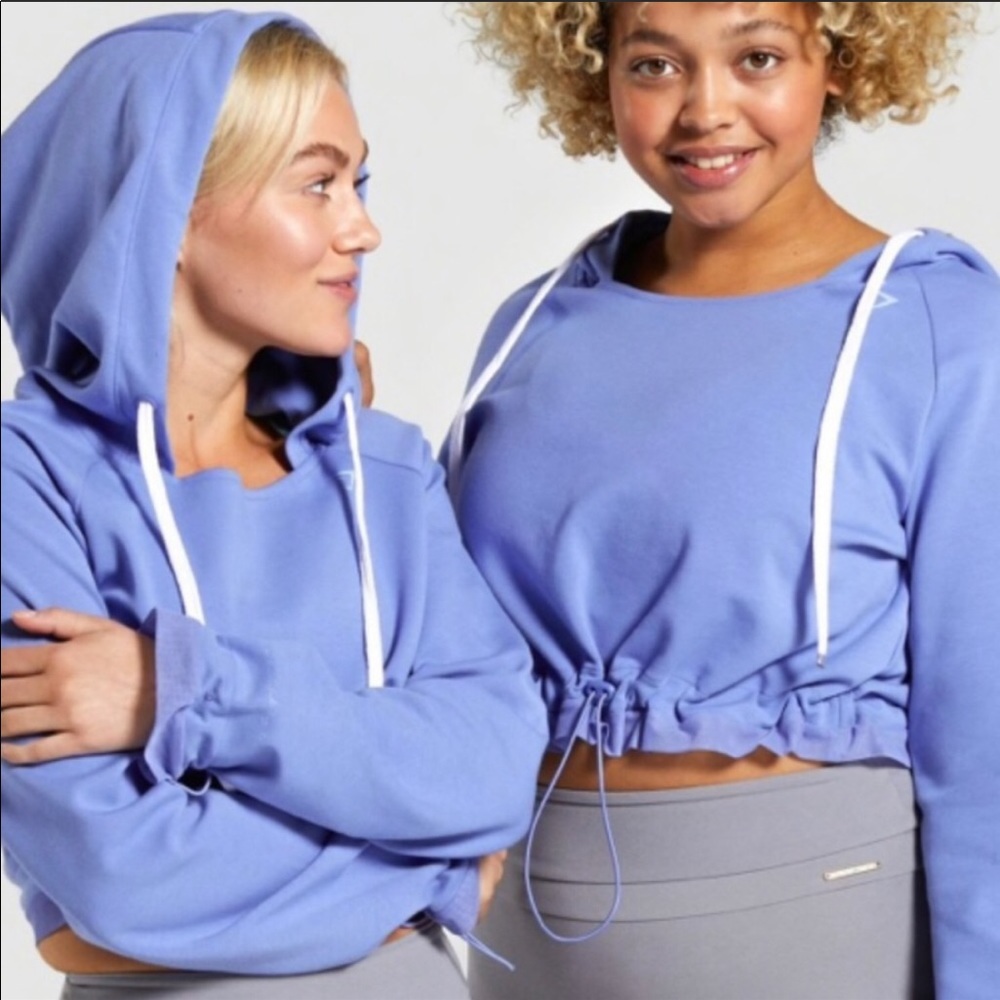 Whitney Simmons Gymshark NEW blue sweatshirt